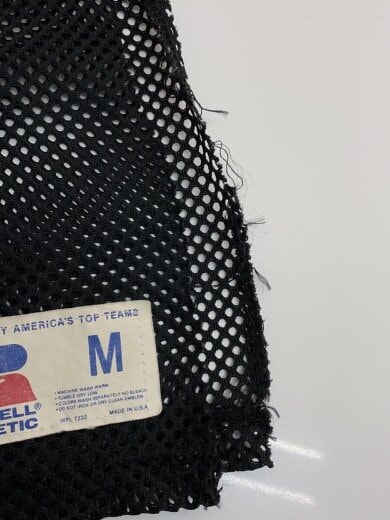 商品画像：90s/USA製/USA LACROSS CAMP/メッシュカットソー/M/ポリエステル/BLK/プリント// 7