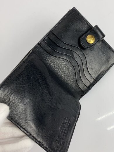 商品画像：2つ折り財布/レザー/BLK/無地/メンズ 7