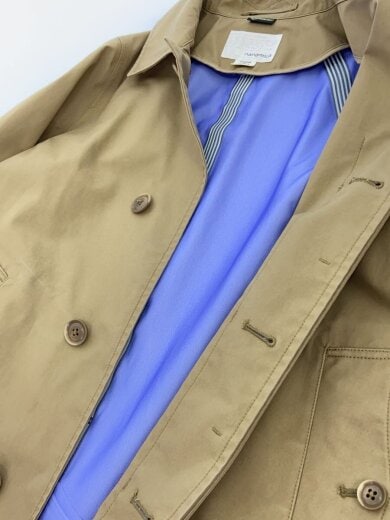 商品画像：SOUTIEN COLLAR COAT/ステンカラーコート/XS/コットン/BEG/無地/SUBF700 3