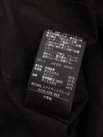 商品画像：フェイクレザーブルゾン/38/フェイクレザー/BLK/無地/8725-199-0049 6