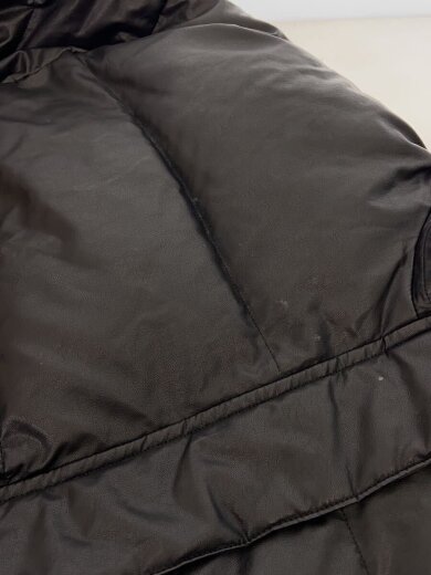 商品画像：フェイクレザーショートダウンコート/ダウンジャケット/フェイクレザー/BLK/072150000201-01 8