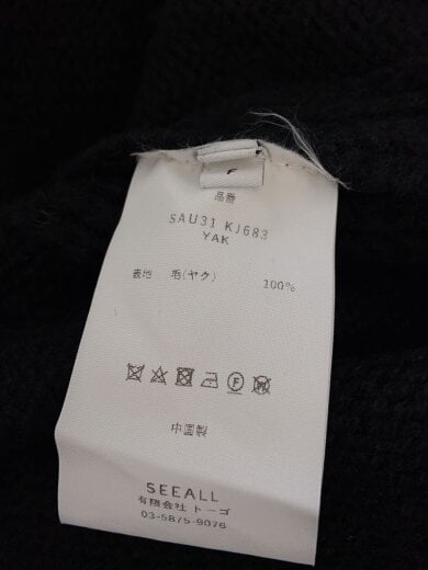 商品画像：タートルニット・セーター(厚手)/FREE/ウール/BLK/sau31kj683 4