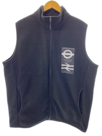 商品画像：RAVE VEST/フリースベスト/one/ポリエステル/BLK/無地/ES19V-01 1