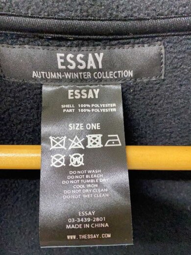 商品画像：RAVE VEST/フリースベスト/one/ポリエステル/BLK/無地/ES19V-01 3