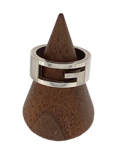 商品画像：カットアウトGリング/SV925/11号/SLV/レディース 1