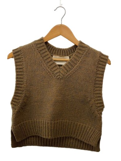 商品画像：ニットベスト(厚手)/FREE/ポリエステル/BRW/12420514 1