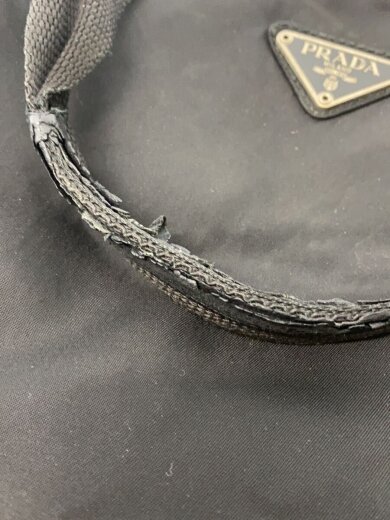 商品画像：トートバッグ/ナイロン/BLK/ハンドル部レザー剥がれ、シミ有 9
