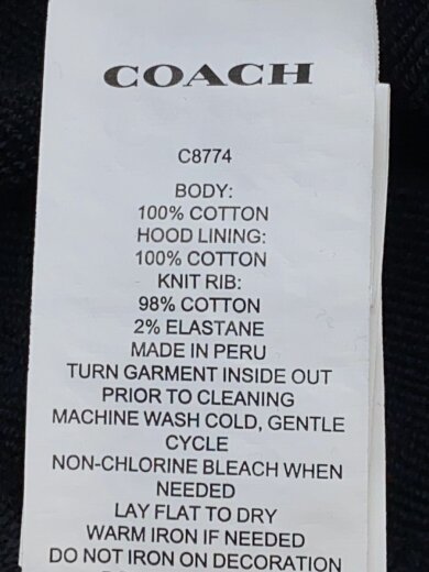 商品画像：パーカー/--/コットン/BLK 4