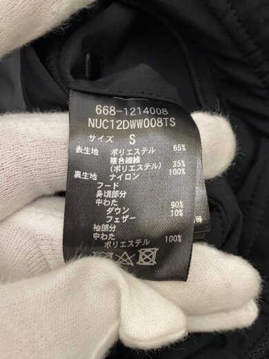 商品画像：西川ダウン/ダウンジャケット/S/ポリエステル/BLK/無地/668-1214008/スレ有 4