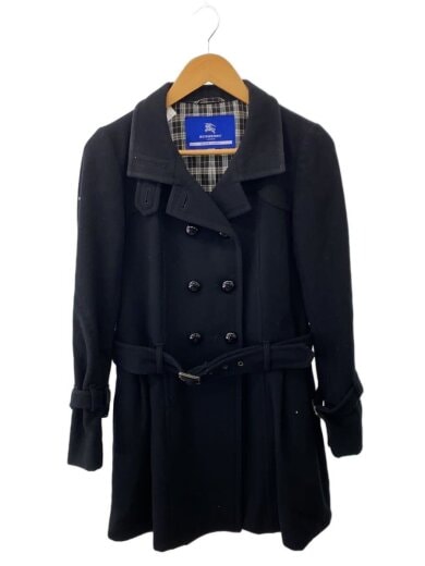 商品画像：トレンチコート/38/ウール/BLK/無地/E1B45-651-09 1