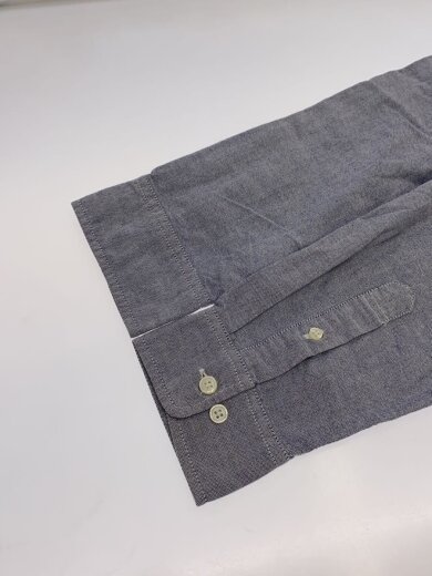 商品画像：長袖シャツ/L/コットン/BLU/無地 4