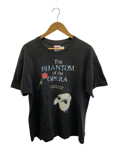 商品画像：Tシャツ/オペラ座の怪人/90s/USA製/L/コットン/BLK/プリント/プリント剥がれ有 1