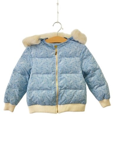 商品画像：マカダム柄ダウンジャケット/120cm/ポリエステル/BLU/総柄 1