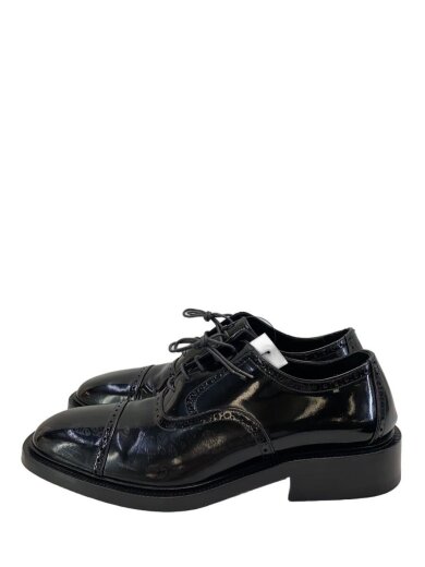 商品画像：ドレスシューズ/41.5/BLK/レザー/111 5239/パテント メダリオン 1