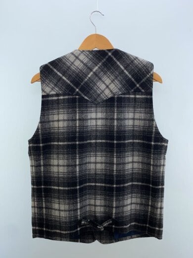 商品画像：ベスト/L/ウール/GRY/チェック 2