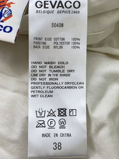 商品画像：モッズリバーコート/38/コットン/WHT/5040W/襟汚れ有 4