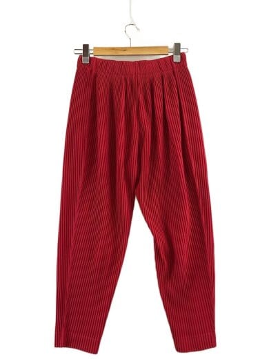 商品画像：プリーツパンツ/ボトム/1/ポリエステル/RED/無地/HP03JF137 2