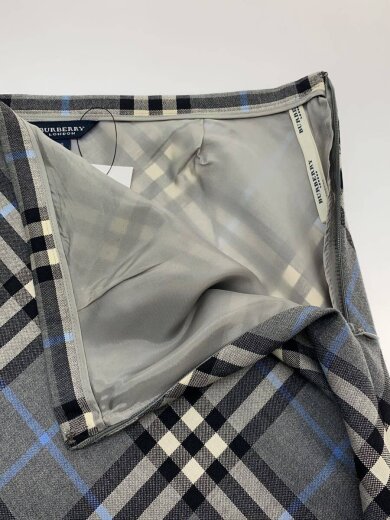 商品画像：ロングスカート/40/ウール/GRY/チェック/FXA47-014 3