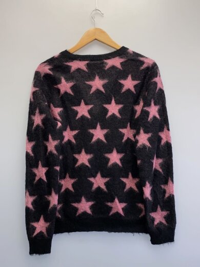 商品画像：カーディガン/スター柄/S/モヘア/BLK/PNK/総柄/12AW-KNT-08// 2