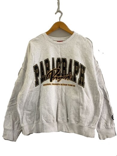 商品画像：スウェット/バックプリント/バーコード/コットン/GRY 1