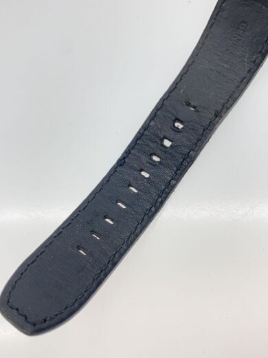 商品画像：クォーツ腕時計/アナログ/レザー/BLK/BLK/SS/AX1818/裏面キズあり// 6