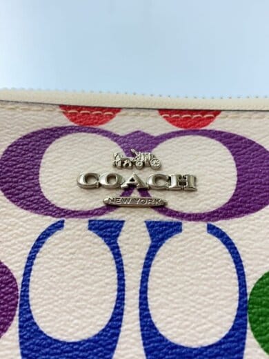 商品画像：長財布/--/WHT/総柄/レディース/レインボー/ラウンドジップ 3