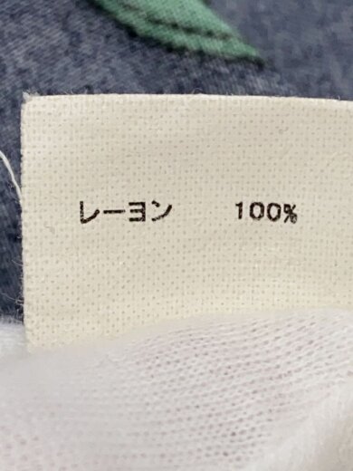 商品画像：ROSE PATTERN LONG-SLEEVE SHIRT/2/レーヨン/NVY/総柄/US1440 5