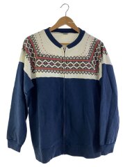 スウェット/L/コットン/NVY/総柄