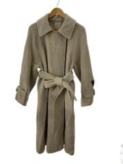 ステンカラーコート/O/ウール/BEG/無地