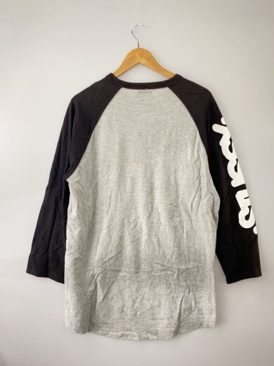 商品画像：Tシャツ/XL/コットン/グレー/クラウン/ラグラン/袖ロゴ 2