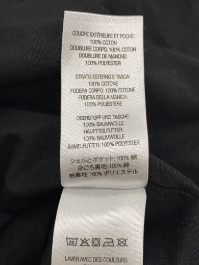 商品画像：23SS/RAGLAN UTILITY JACKET/ブルゾン/M/コットン/BLK/無地 4