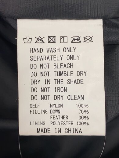 商品画像：los angeles territory/ダウンジャケット/XXL/ナイロン/ブラック/無地 4