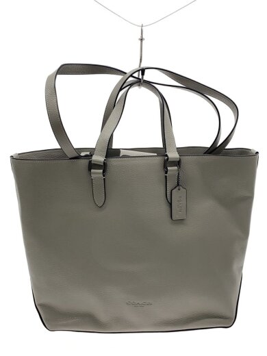 商品画像：ワーナーデュアルハンドルトートバッグ/レザー/GRY/無地/2544-CBG50// 1