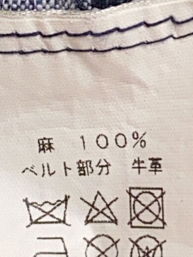 商品画像：ロングスカート/XS/リネン/ネイビー/チェック 5