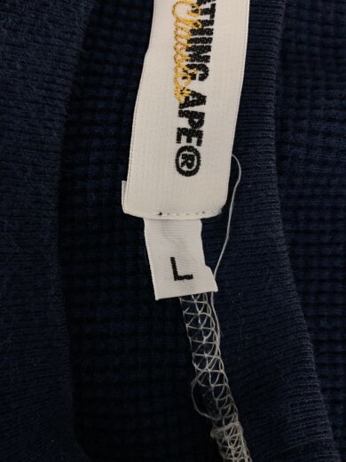 商品画像：サーマル長袖カットソー/L/コットン/ネイビー 4