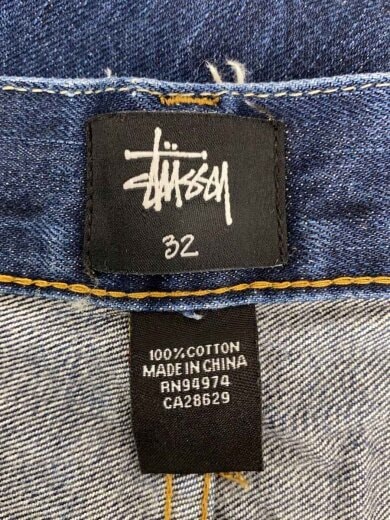 商品画像：ストレートパンツ/32/デニム/インディゴ/無地/赤耳/ボタンフライ// 4