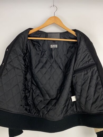 商品画像：×SKULL WORKS/スタジャン/4/ポリエステル/ブラック/無地/JACK ROSE VINTAGE// 3