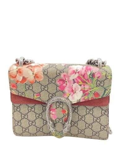 商品画像：チェーン・ショルダーバッグ_ディオニュソス_GGブルームス/キャンバス/BEG 1