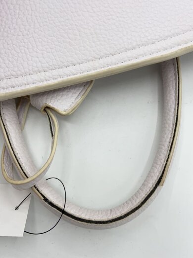 商品画像：ハンドバッグ/レザー/WHT/総柄/ハンドペイント 7