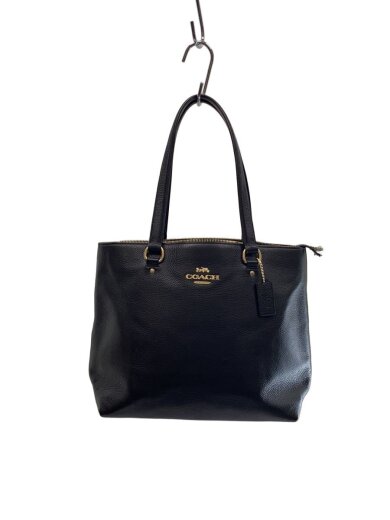 商品画像：トートバッグ/レザー/BLK/無地/F48637 1