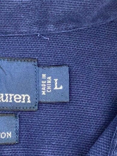 商品画像：長袖シャツ/L/シルク/NVY 4