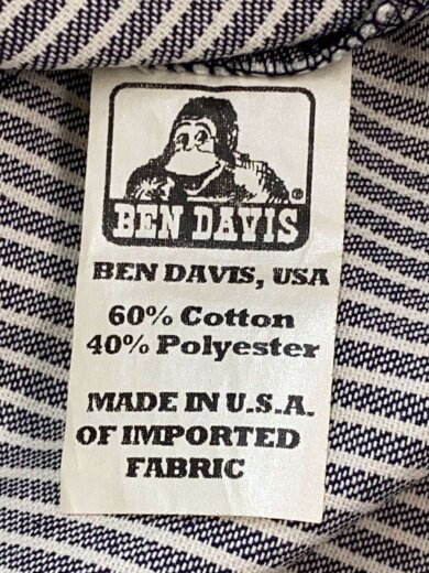 商品画像：半袖シャツ/L/コットン/GRY/ストライプ 5