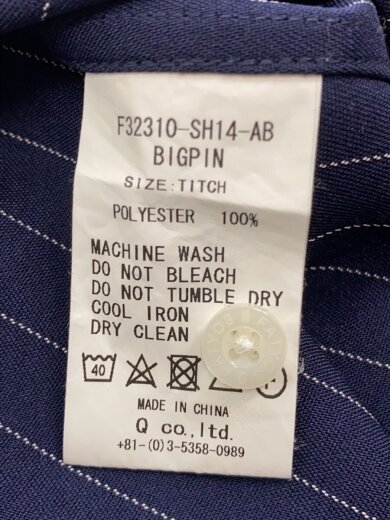 商品画像：半袖シャツ/--/ポリエステル/NVY/ストライプ/F32310-SH14-AB 4