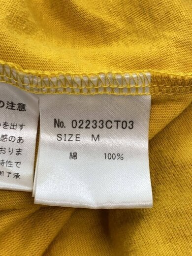 商品画像：Tシャツ/M/コットン/YLW/02233CT03 4