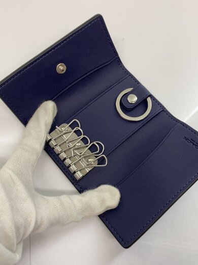 商品画像：キーケース/レザー/NVY/無地/レディース 4