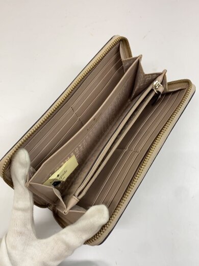 商品画像：長財布/レザー/BEG/無地/レディース 4