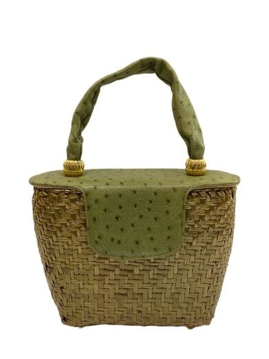 商品画像：カゴバッグ/--/GRN 1