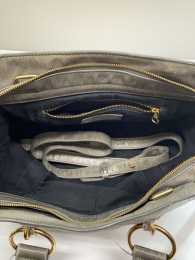 商品画像：ショルダーバッグ/レザー/GRY 6