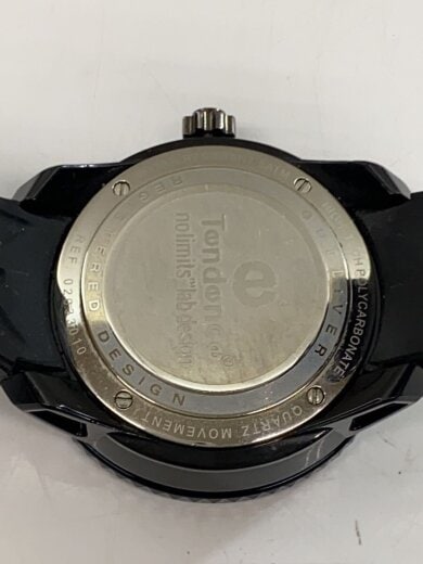 商品画像：クォーツ腕時計/アナログ/ラバー/BLK/BLK/0203310 3