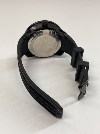 商品画像：クォーツ腕時計/アナログ/ラバー/BLK/BLK/0203310 4